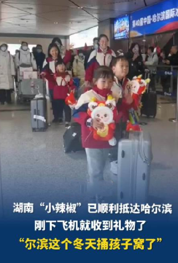 湖南“小辣椒”已顺利抵达哈尔滨 ！网友：“尔滨这个冬天捅孩子窝了” ！