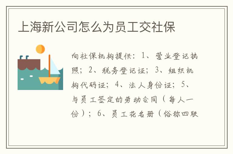 上海新公司怎么为员工交社保
