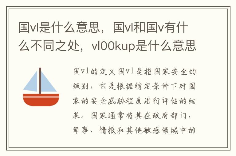 国vl是什么意思，国vl和国v有什么不同之处，vl00kup是什么意思
