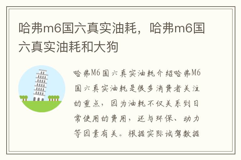 哈弗m6国六真实油耗，哈弗m6国六真实油耗和大狗