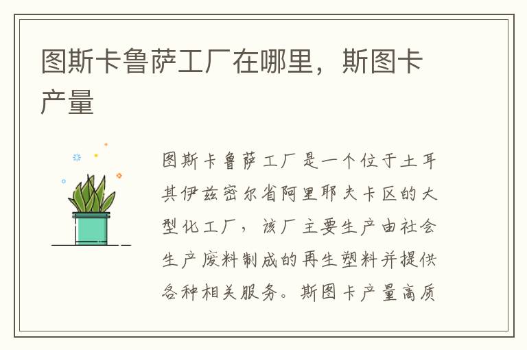 图斯卡鲁萨工厂在哪里，斯图卡产量